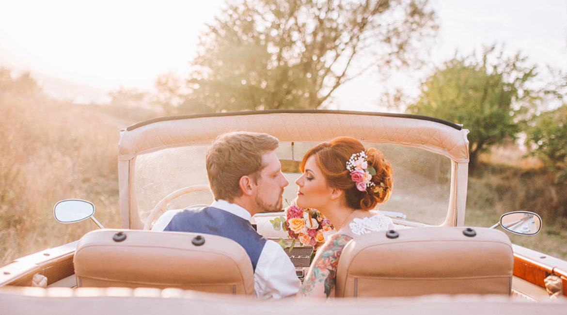 Honeymoon trip for two in your retro car
